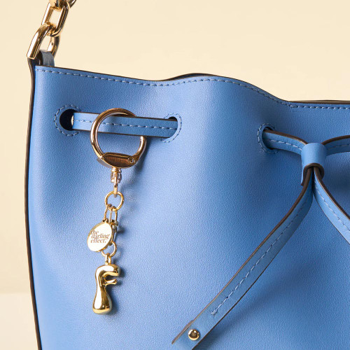 The Darling Effect F Bubble Letter Keychain Bag Charm lifestyle