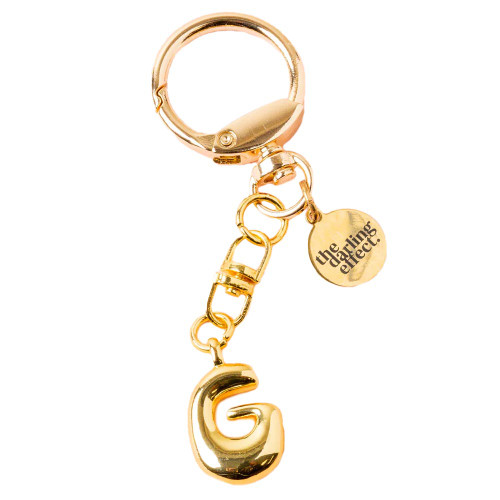 The Darling Effect G Bubble Letter Keychain Bag Charm