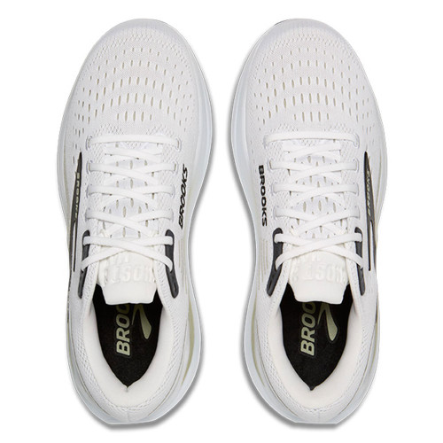 Men's Brooks Ghost Max 3 Running Shoes Bright White/Tea/Black Upper