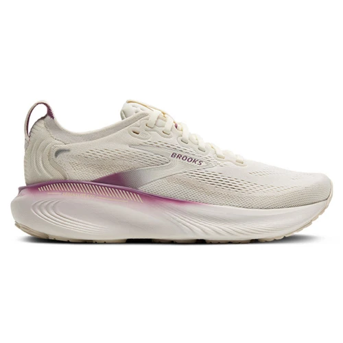 Women's Brooks Adrenaline GTS 25 Running Shoes Coconut/Oyster/Rose Side Outer