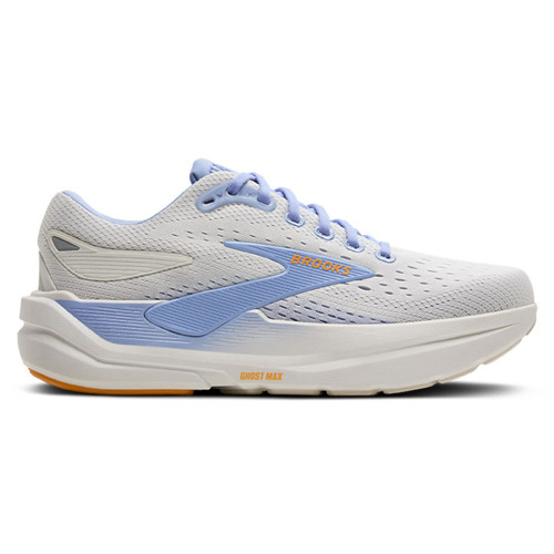 Women's Brooks Ghost Max 3 Running Shoes Coconut/Blue Heron/Orange Side Outer