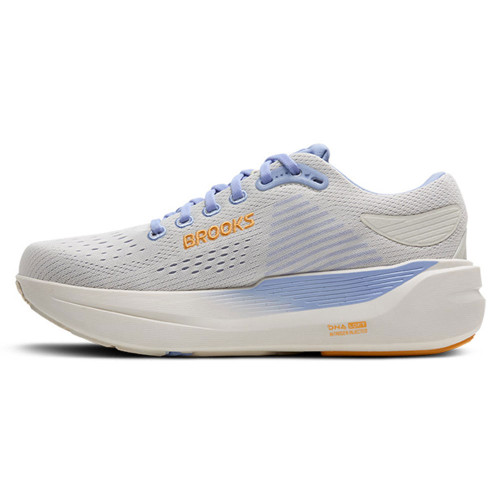 Women's Brooks Ghost Max 3 Running Shoes Coconut/Blue Heron/Orange Side Inner