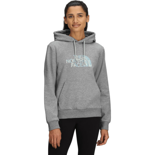 Women's The North Face Evolution Regenerative Ink Half Dome Graphic Hoodie TNF Pale Grey Heather Main