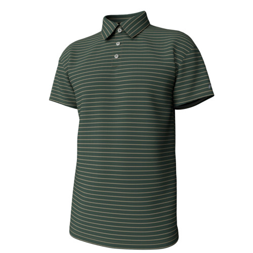 Men's Southern Point Co. Horizon Stripe Polo - Duck Green/Sandstone Main
