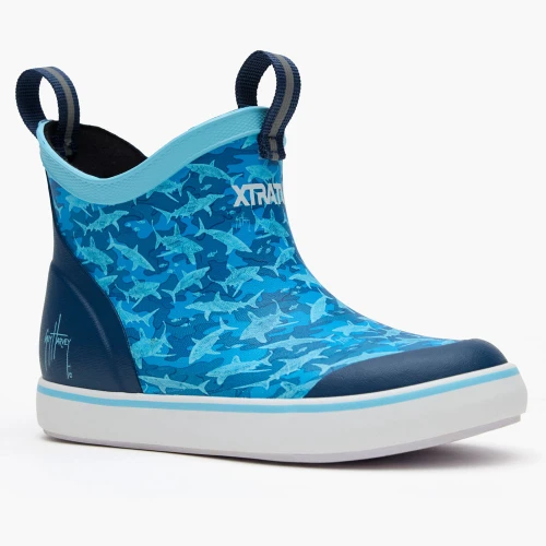 Big Boys' Xtratuf Ankle Deck Boots - Blue Shark Camo Main