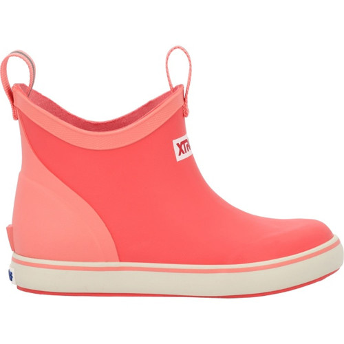 Big Girls' Xtratuf Ankle Deck Boots - Coral Side Outer