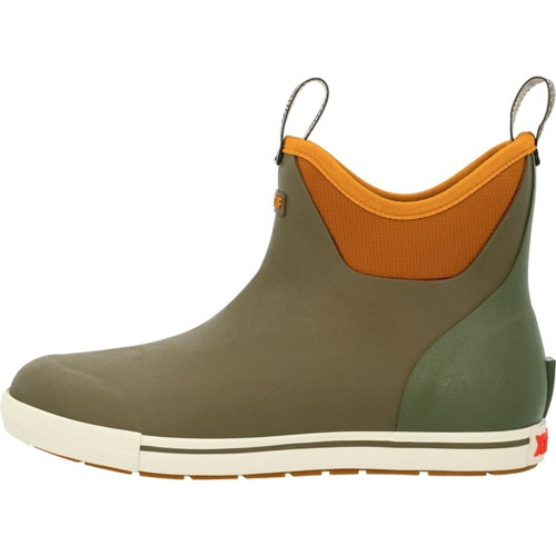 Men's Xtratuf Camp Ankle Deck Boots - Dark Olive Side Inner