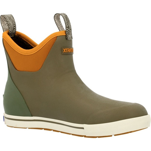 Men's Xtratuf Camp Ankle Deck Boots - Dark Olive Main