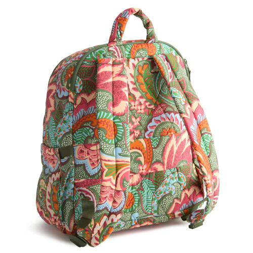 Vera Bradley Bancroft Backpack - Leaf Me Not Paisley Back