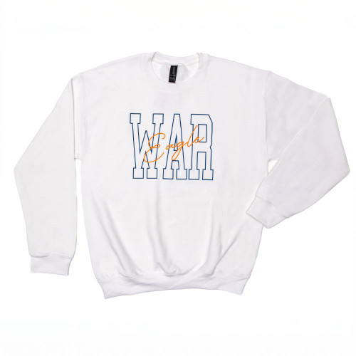 Women's Dash Forward War Eagle White Sweatshirt