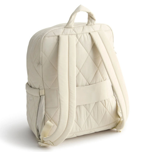 Vera Bradley Large Bancroft Pumice White Backpack back