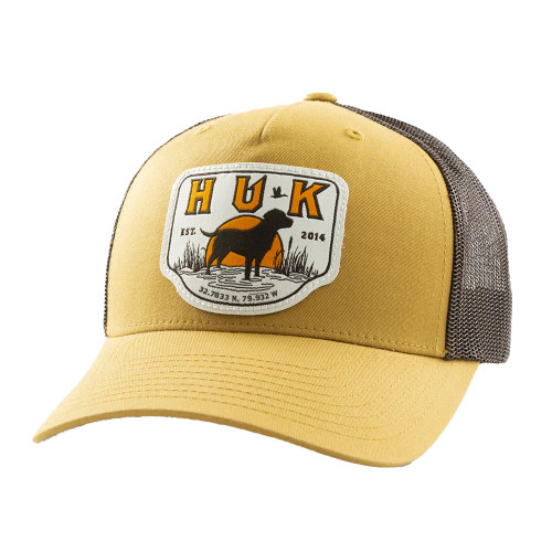 Trucker Hat Huk Straw Hat Pink Youth Huk Lab Patch Trucker Hat