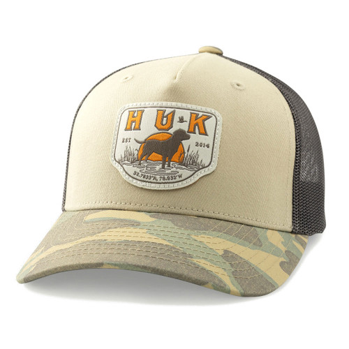 Youth Huk Lab Patch Trucker Hat Starfish Front