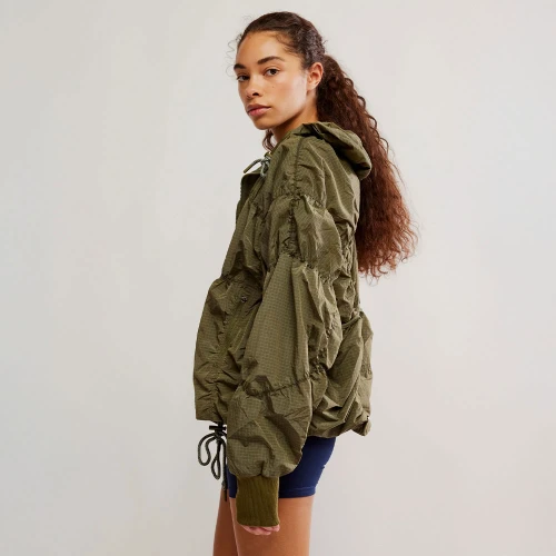 Women's Free People Movement Light Packer Hike Seagrass Green Pullover side