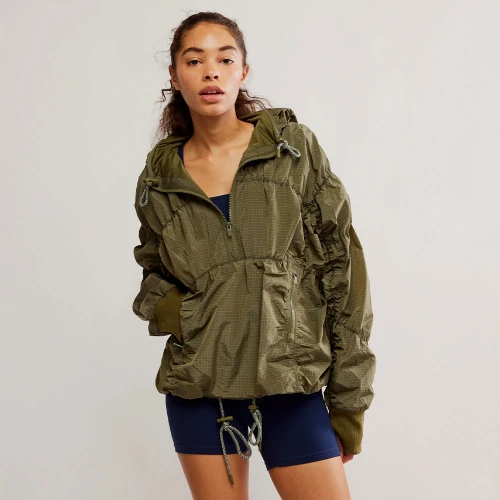 Women's Free People Movement Light Packer Hike Seagrass Green Pullover