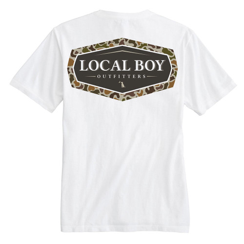 Men's Local Boy Outfitters Vintage Emblem White T-Shirt