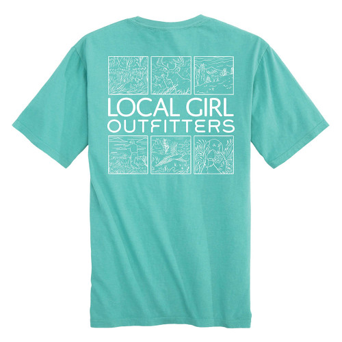 Women's Local Girl Outfitters Field & Forest Chalky Mint Green T-Shirt