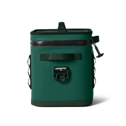 YETI Hopper Flip 12 Soft Cooler - Black Forest Green Side