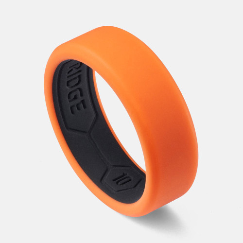 Ridge 8mm Silicone Ring Set - Basecamp Orange Main