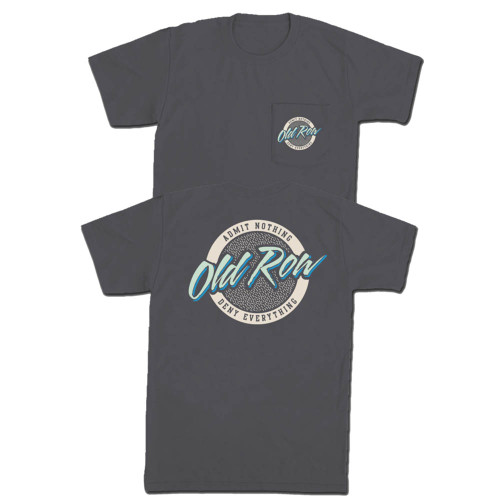 Men's Old Row Circle Logo Pocket T-Shirt - Graphite Gray Main
