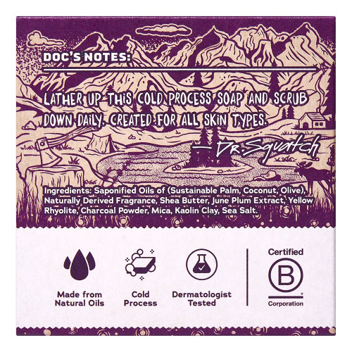 Dr. Squatch Nightfall Nectar Bar Soap Back Dr. Squatch Nightfall Nectar Bar Soap Back