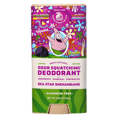 Dr. Squatch x SpongBob: Seastar Shenanigans Deodorant Main