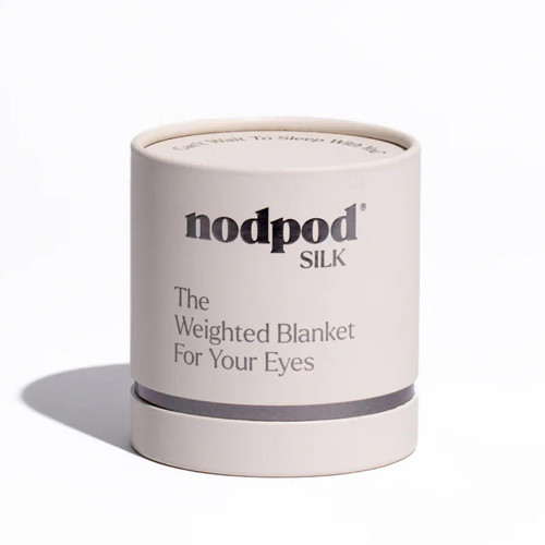Nodpod SILK Weighted Eye Mask Pearl White