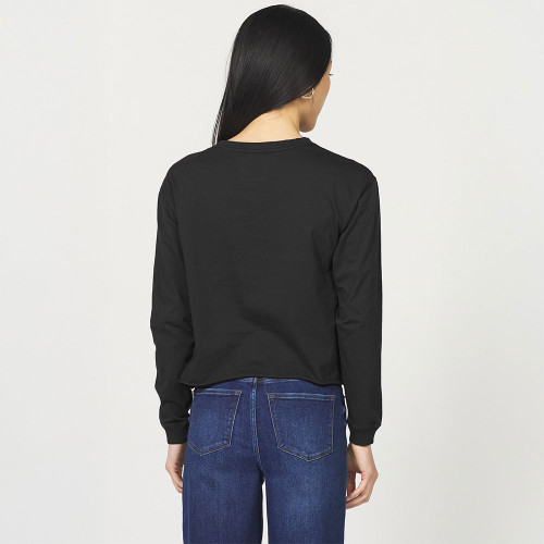 Women's Dear John Fremont Long Sleeve T-Shirt Black Back