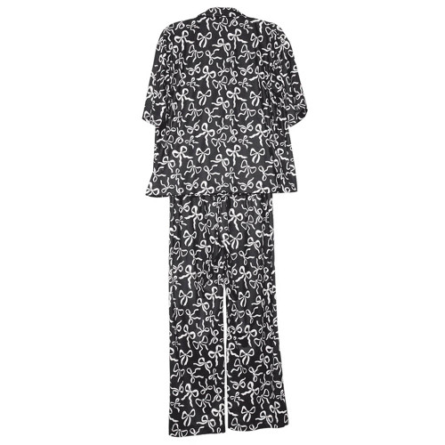 Women's Katydid Bows Pajama Set - Black Back