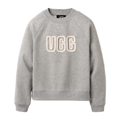 UGG キルティングスウェット XS Women's UGG Logo Crewneck Sweatshirt | Eagle Eye Outfitters