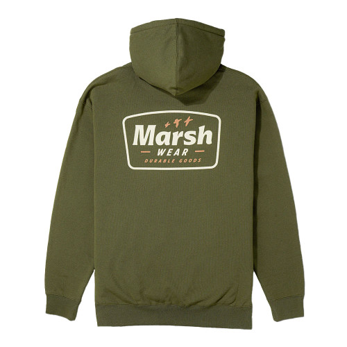 Men's Marsh Wear Formation Pullover Hoodie - Army Green Back