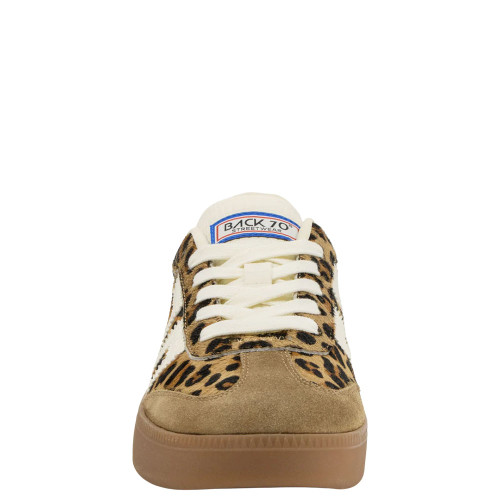 Women's Back 70 Boston P Sneakers - Leopard Cuoio Milk Front