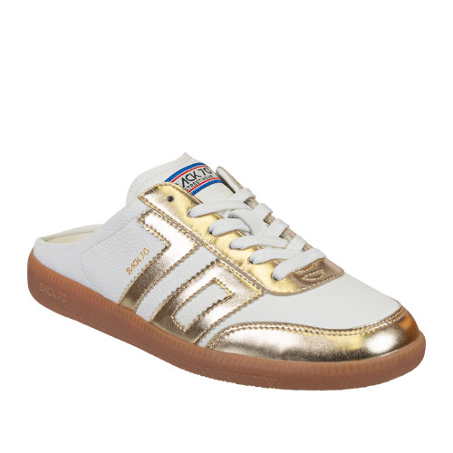 Women's Back 70 Easter Backless Metallic Gold Sneaker