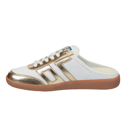 Women's Back 70 Easter Backless Metallic Gold Sneaker side 2