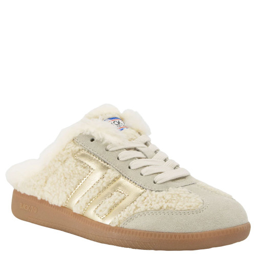 Women's Back 70 Easter FL Slip On Sneaker - Butter Gold Front Angled