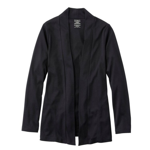 Women's L.L.Bean Open Cardigan Black Main