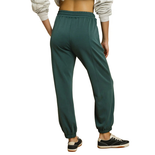 Women's Umgee Drawstring Joggers Deep Teal Back