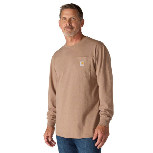 Men's Carhartt Long Sleeve Loose Fit Heavyweight Deer Graphic T-Shirt