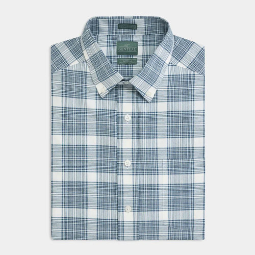 Men's GenTeal Carolina Performance Button Down Sport Midnight Shirt