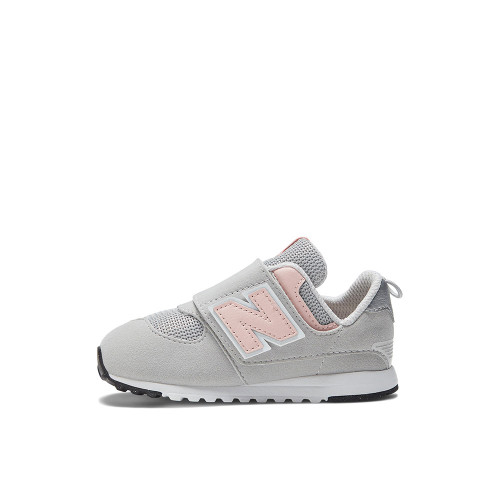 Toddler Girls' New Balance 574 New-B Hook & Loop Rain Cloud Gray side 2 Toddler Girls' New Balance 574 New-B Hook & Loop Rain Cloud Gray side 2