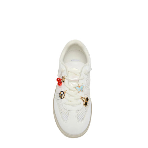 Girls' Steve Madden Verdict White Multi Sneaker top