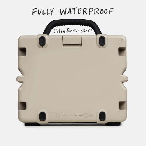 Turtlebox Grande Bluetooth Speaker Tan Back Waterproof