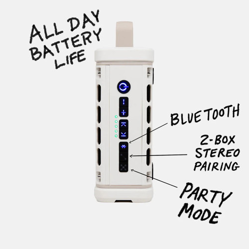 Turtlebox Ranger Bluetooth Speaker Ivory Buttons