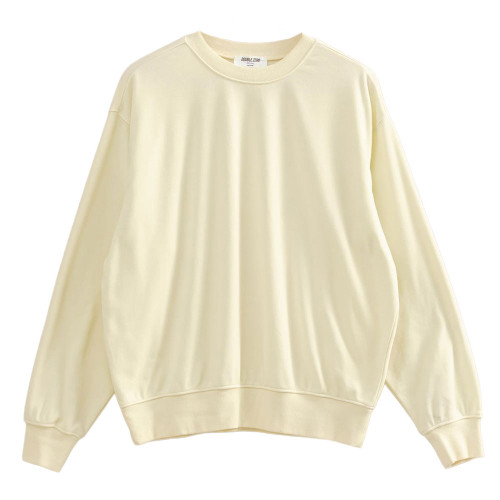 Women's Double Zero Oversized Mineral Washed Sweatshirt Cream Main