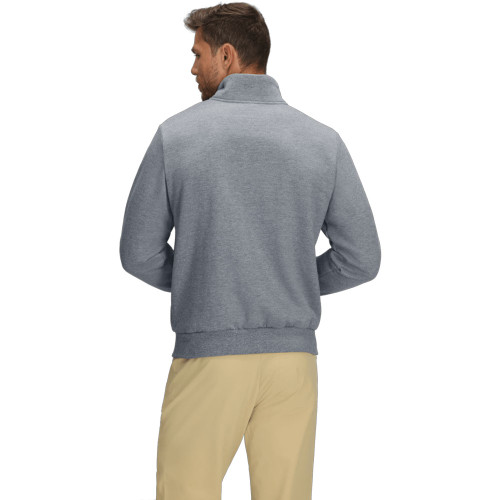 Men's The North Face Evolution Simple Dome 1/4 Zip Pullover Mid Grey Heather Back Model