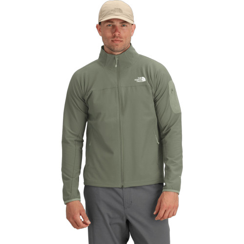 Men's The North Face Tek Approach Jacket Bark Mist Slate Moss Green Model