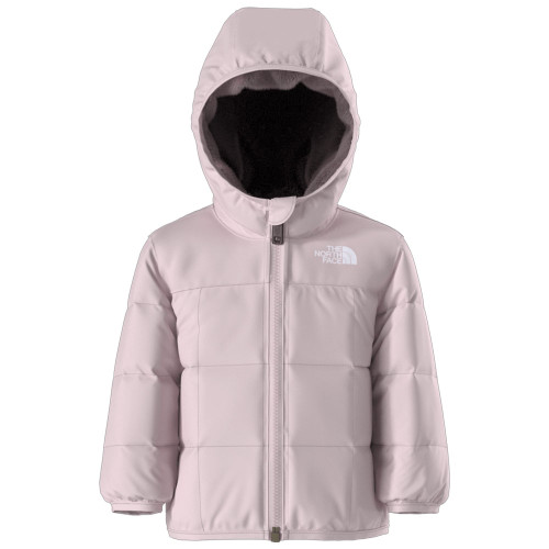 Infant Girls' The North Face Reverse Shasta Full Zip Hooded Jacket BP6 Pale Blossom Pink Outer Main