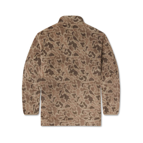 Men's Southern Marsh Wadsworth Fleece Retro Camo Khaki Pullover back