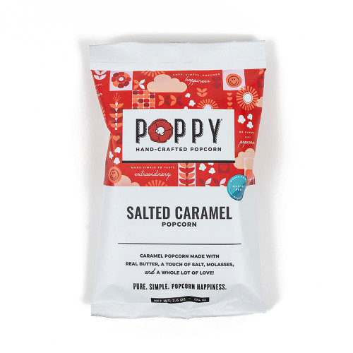 Poppy Popcorn Salted Caramel Snack Bag Main Package