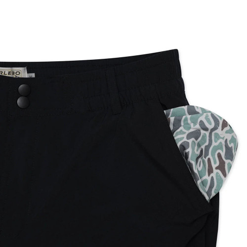Men's Burlebo Everyday Shorts Black Pocket Liner Detail